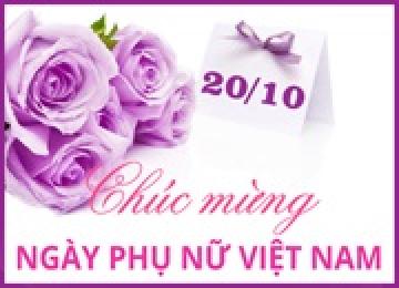 Chúc mừng ngày Phụ Nữ Việt Nam 20/11/2016